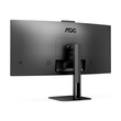 AOC Value-line CU34V5CW/BK - V5 series - LED-Monitor - gebogen - 86.4 cm (34") Produktbild Additional View 3 S