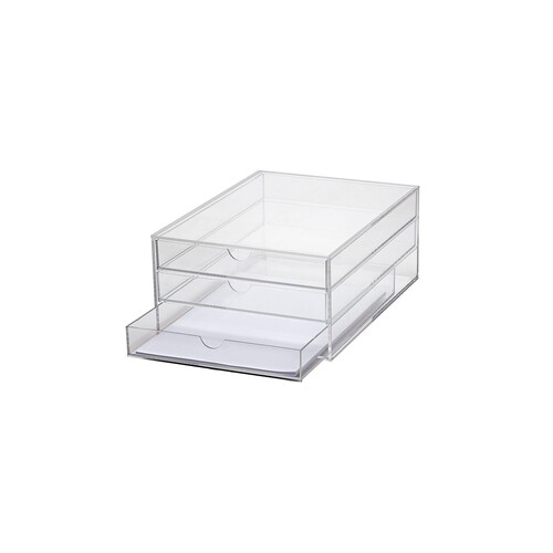 MAUL Schubladenbox 1950405 A4 3Schübe Acryl tr Produktbild Additional View 5 L