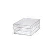 MAUL Schubladenbox 1950405 A4 3Schübe Acryl tr Produktbild Additional View 1 S
