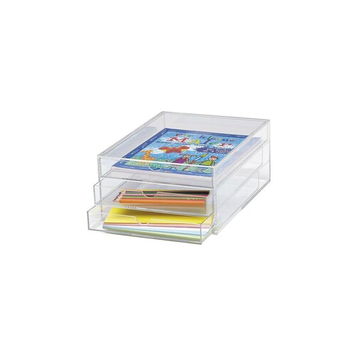 MAUL Schubladenbox 1950405 A4 3Schübe Acryl tr Produktbild Additional View 7 L