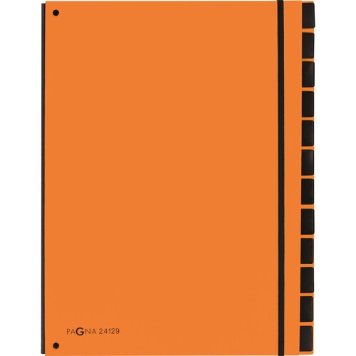 PAGNA Pultordner Trend 24129-09 12Fächer 3Schaulöcher orange Produktbild