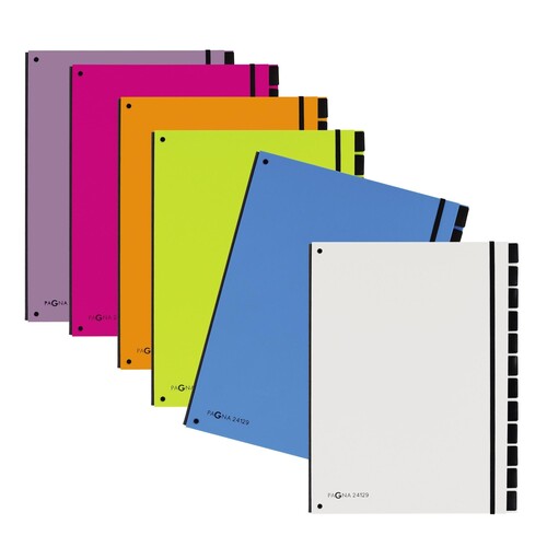 PAGNA Pultordner Trend 24129-12 12Fächer 3Schaulöcher lila Produktbild Additional View 3 L