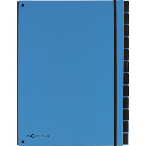 PAGNA Pultordner Trend 24129-13 12Fächer 3Schaulöcher hellblau Produktbild
