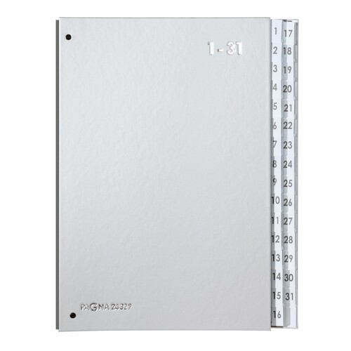 PAGNA Pultordner 24329-14 DIN A4 1-31 32Fächer Polyprpylen si Produktbild