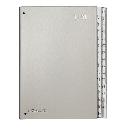 PAGNA Pultordner 24329-14 DIN A4 1-31 32Fächer Polyprpylen si Produktbild Additional View 1 L