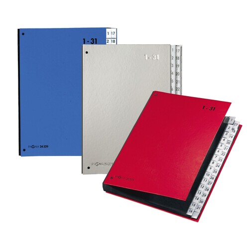 PAGNA Pultordner 24329-14 DIN A4 1-31 32Fächer Polyprpylen si Produktbild Additional View 2 L