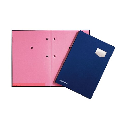 Unterschriftsmappe de Luxe 10 Fächer A4 blau Karton Pagna 24102-02 Produktbild Front View L