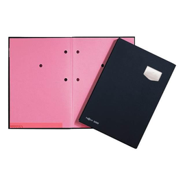 Unterschriftsmappe de Luxe 10 Fächer A4 schwarz Karton Pagna 24102-04 Produktbild