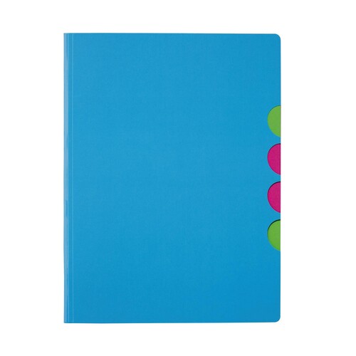 PAGNA Ordnungsmappe Funky School 41803-13 A4 5Fächer PP hellblau Produktbild Additional View 1 L
