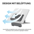 Laptop Ständer Breyta bis 14" weiß Fellowes 100016559 Produktbild Additional View 4 S