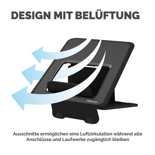 Laptop Ständer Breyta bis 14" schwarz 100016558 Fellowes Produktbild Additional View 4 L