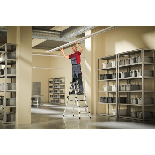 Hailo Leiter D100 8655-107 2x4-6Stufen Produktbild Additional View 4 L