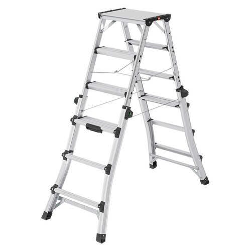 Hailo Leiter D100 8655-107 2x4-6Stufen Produktbild
