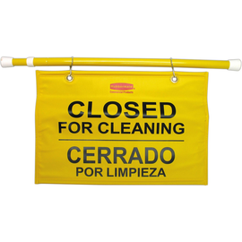 Rubbermaid Warnschild Closed For Cleaning FG9S1600YEL mehrspr. gelb Produktbild