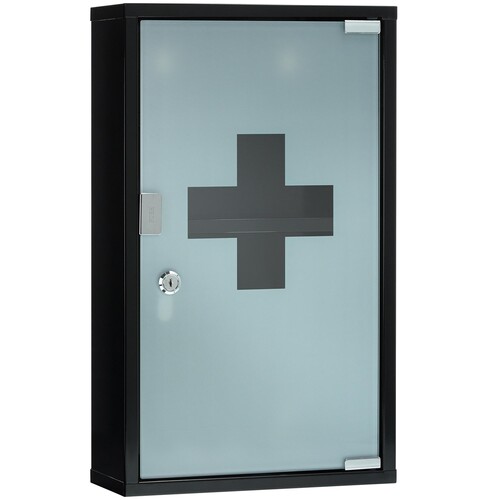 FIRST AID ONLY Erste Hilfe Schrank P-10202 00 30x50x12cm o Inhalt sw Produktbild Front View L