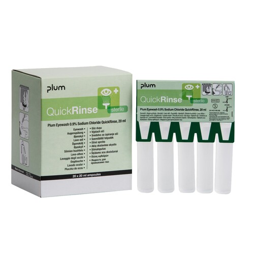 PLUM Augenspülung QuickRinse 5160 20ml 5St. (PACK=5 STÜCK) Produktbild Front View L