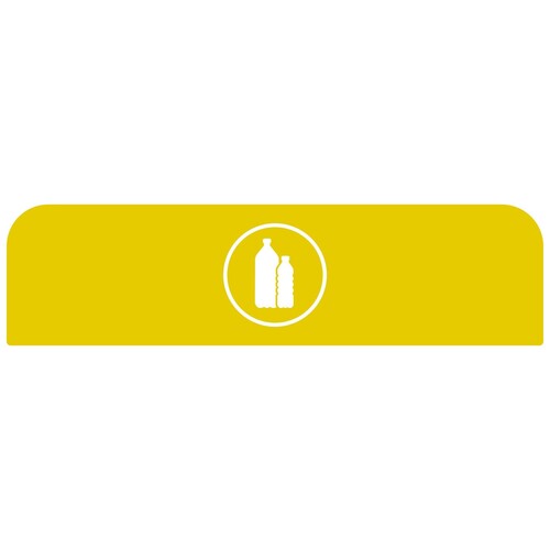 Rubbermaid Hinweisschild 2155294 f. Behältereinheit 125l Kunststoff ge Produktbild Front View L