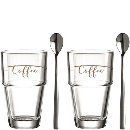 LEONARDO Latte machiato set 43477 Produktbild Front View L