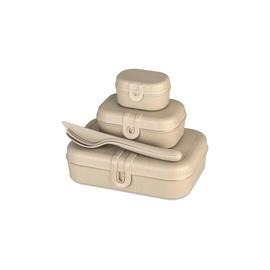 koziol Lunchbox/Besteckset PASCAL READY 7168700 sand Produktbild