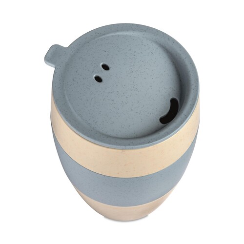 koziol Thermobecher AROMA TO GO 2.0 7589275 Deckel 400ml sand/blue Produktbild Additional View 1 L