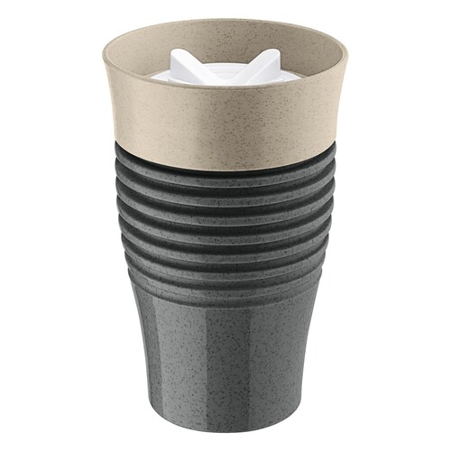 koziol Thermobecher SAFE TO GO 7797281 400ml ash grey/sand Produktbild Front View L