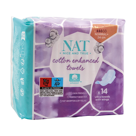 NAT Nice and True Ultra dünne Damenbinden 332158 14 St (PACK=14 STÜCK) Produktbild