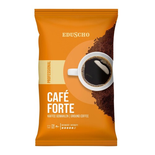 EDUSCHO Kaffee Professional 528396 Forte gemahlen 500g (PACK=500 GRAMM) Produktbild Front View L