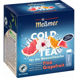 Meßmer Tee COLD TEA 106990 Pink Grapefruit 14St (PACK=14 STÜCK) Produktbild