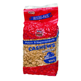 XOX Cashews Meersalz 85028 500g (PACK=500 GRAMM) Produktbild