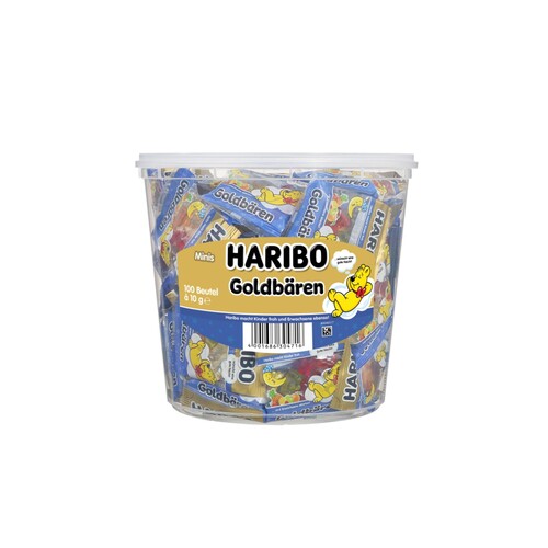 HARIBO Fruchtgummi Goldbären GUTE NACHT 10002249 10g 100St (PACK=100 STÜCK) Produktbild Front View L