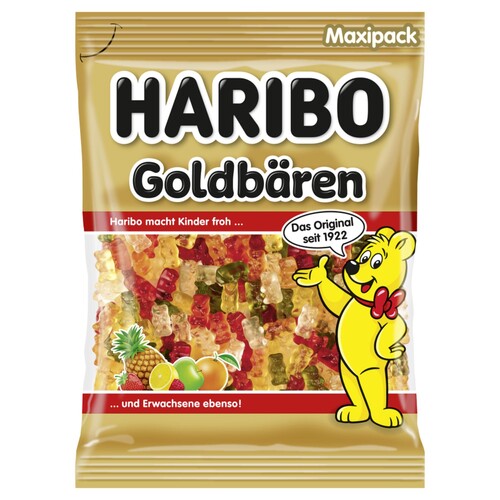 HARIBO Fruchtgummi Goldbären 10002150 1kg (PACK=1000 GRAMM) Produktbild Front View L