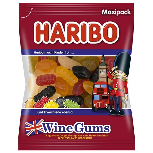 HARIBO Fruchtgummi WineGums 10038224 500g (PACK=500 GRAMM) Produktbild Front View L