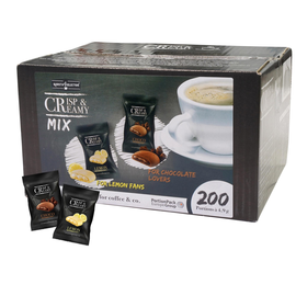 Hellma Gebäck Crisp & Creamy Mix 70103912 Lemon/Choco 200St. (PACK=200 STÜCK) Produktbild