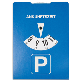 Parkscheibe Karton 11x15cm 2 Blatt 24-Std.-Einteilung RNK 3118 und Benzin-Verbrauchszähler Produktbild