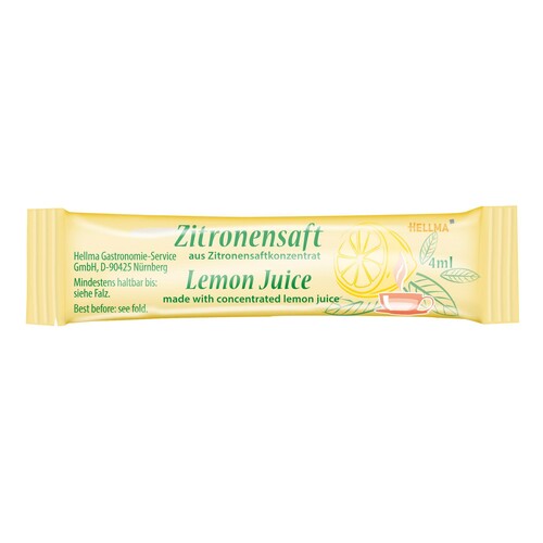 Hellma Zitronensaft 60122600 4ml 100 St./Pack. (PACK=100 STÜCK) Produktbild