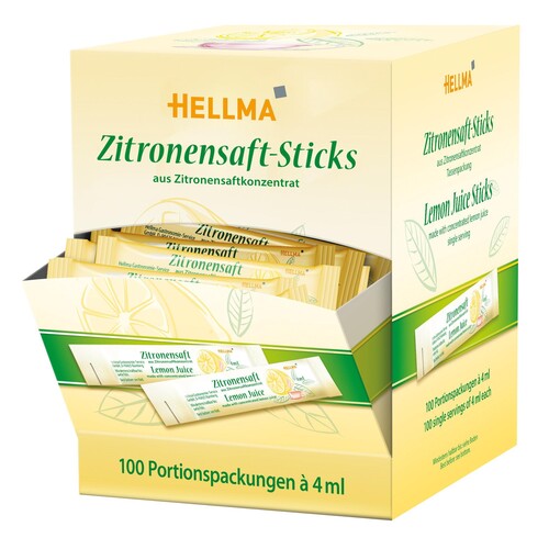 Hellma Zitronensaft 60122600 4ml 100 St./Pack. (PACK=100 STÜCK) Produktbild Additional View 2 L