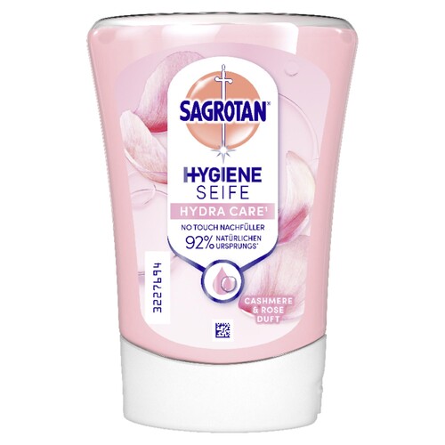 Sagrotan Flüssigseife No-Touch Cashmere/Rose 3226496 250ml (ST=250 MILLILITER) Produktbild Front View L