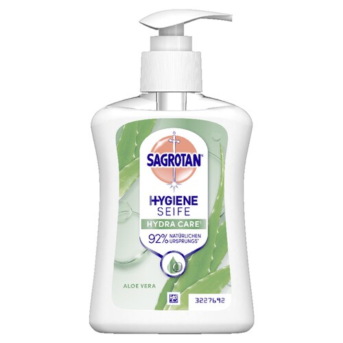 Sagrotan Flüssigseife Aloe Vera 3227019 250ml (ST=250 MILLILITER) Produktbild Front View L