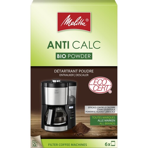 Melitta Entkalker ANTI CALC 217731 Pulver 20g 6St. (PACK=6 STÜCK) Produktbild Front View L