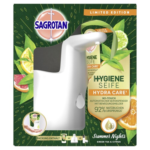Sagrotan Seifenspender No-Touch Starter 3256809 +250ml Seife Produktbild Front View L