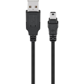 Goobay Ladekabel 46712 Mini-USB 1m schwarz Produktbild