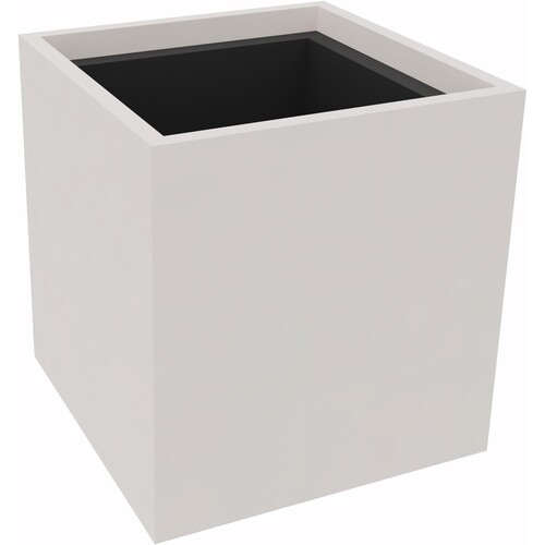 Pflanzgefäß 1er niedrig B380xT380H400mm Weiß Produktbild Front View L