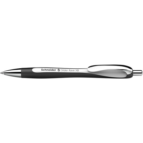 Kugelschreiber Slider Rave XB weiß/schwarz Black Edition Schneider 132549 Produktbild Additional View 1 L