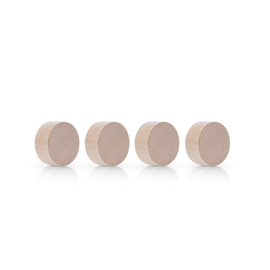 Holz-Magnet Design Circle Ø 3cm Birke natur Neodym Magnetoplan 1665449 (PACK=4 STÜCK) Produktbild
