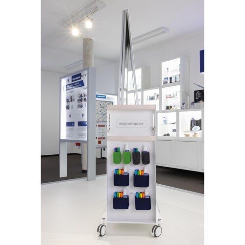 Whiteboard Trolley Design Thinking 111,5x106x51,5cm Magnetoplan 12412180 Produktbild Additional View 3 L