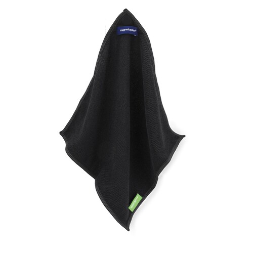 Mikrofasertuch ecoAware für White- / Glasboards 30x30cm schwarz Magnetoplan aus 100% rPET 12313 Produktbild Additional View 2 L