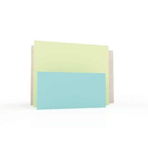 Holz Magnetboard Design 96x48cm hellblau Magnetoplan 1640003 Produktbild Additional View 3 L
