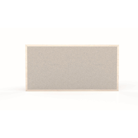 Textil-Pinnwand Design Wood mit Holzrahmen 96x48cm weiß Magnetoplan 1540000 Produktbild