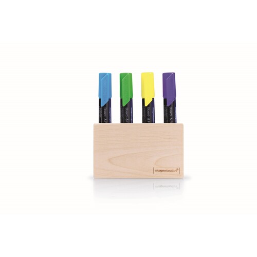 Stiftehalter Wood Serie 11,4x7x2,6cm magnethaftend Birke natur Magnetoplan 1228749 Produktbild Additional View 3 L