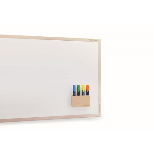 Stiftehalter Wood Serie 11,4x7x2,6cm magnethaftend Birke natur Magnetoplan 1228749 Produktbild Additional View 6 L